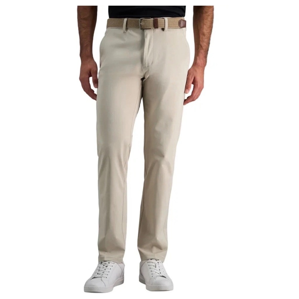 NWT Kenneth Cole Reaction Techni-Cole Performance Pants Tan Modern Fit 36x32